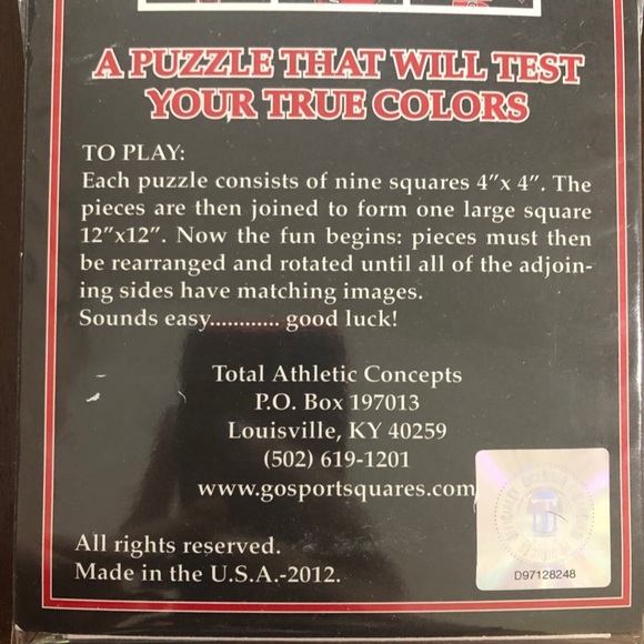 🧩 2/$15 🧩 University of Louisville sports squares puzzle game - Picture 3 of 5